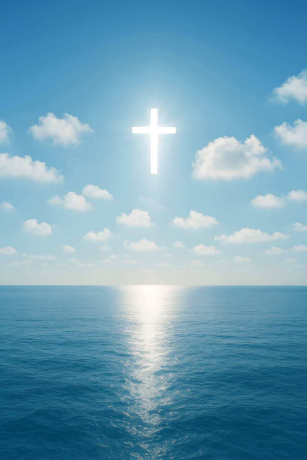 Oceano com cruz